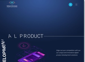 How etelligens.com looks like on a tablet such as an iPad.