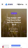 How ethereumworldnews.com looks like on a mobile device such as an iPhone.
