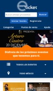 How eticket.mx looks like on a mobile device such as an iPhone.