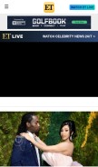 How etonline.com looks like on a mobile device such as an iPhone.