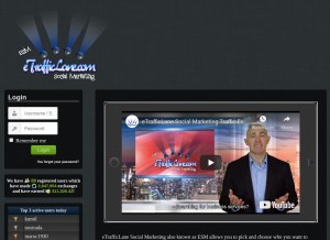 How etrafficlane.com looks like on a tablet such as an iPad.