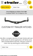 How etrailer.com looks like on a mobile device such as an iPhone.