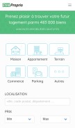 How etreproprio.com looks like on a mobile device such as an iPhone.
