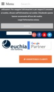 How euchia.it looks like on a mobile device such as an iPhone.