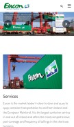 How eucon.nl looks like on a mobile device such as an iPhone.