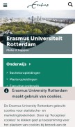 How eur.nl looks like on a mobile device such as an iPhone.