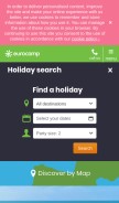 How eurocamp.co.uk looks like on a mobile device such as an iPhone.