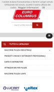 How eurocolumbus.it looks like on a mobile device such as an iPhone.