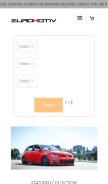 How euromotiv.com looks like on a mobile device such as an iPhone.
