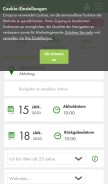 How europcar.de looks like on a mobile device such as an iPhone.