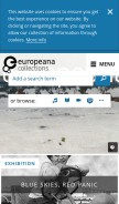 How europeana.eu looks like on a mobile device such as an iPhone.