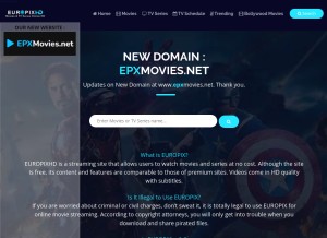 How europixhd.net looks like on a tablet such as an iPad.