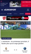 How eurosport.com looks like on a mobile device such as an iPhone.