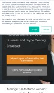 How eventbuilder.com looks like on a mobile device such as an iPhone.