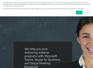 How eventbuilder.com looks like on a tablet such as an iPad.