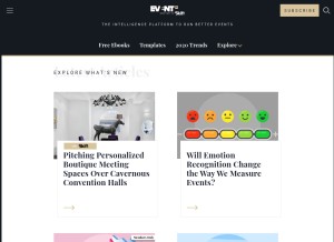 How eventmanagerblog.com looks like on a tablet such as an iPad.