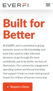 How everfi.com looks like on a mobile device such as an iPhone.