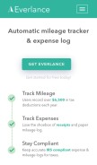 How everlance.com looks like on a mobile device such as an iPhone.