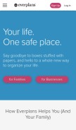 How everplans.com looks like on a mobile device such as an iPhone.