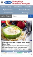 How everydaydiabeticrecipes.com looks like on a mobile device such as an iPhone.