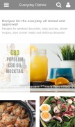 How everydaydishes.com looks like on a mobile device such as an iPhone.