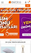 How evidea.com looks like on a mobile device such as an iPhone.