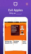 How evilapples.com looks like on a mobile device such as an iPhone.