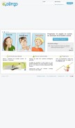 How evolingo.com looks like on a mobile device such as an iPhone.