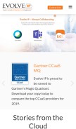 How evolveip.net looks like on a mobile device such as an iPhone.