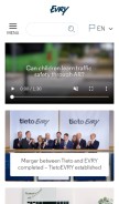 How evry.com looks like on a mobile device such as an iPhone.