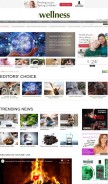 How ewellnessmag.com looks like on a mobile device such as an iPhone.
