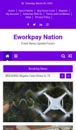 How eworkpay.com looks like on a mobile device such as an iPhone.