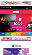 How exafm.com looks like on a mobile device such as an iPhone.