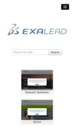 How exalead.com looks like on a mobile device such as an iPhone.