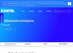 How exatel.pl looks like on a tablet such as an iPad.