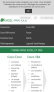 How excel-pratique.com looks like on a mobile device such as an iPhone.