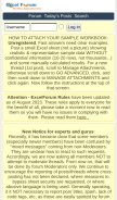 How excelforum.com looks like on a mobile device such as an iPhone.
