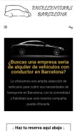 How excellentcars.es looks like on a mobile device such as an iPhone.