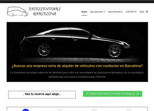 How excellentcars.es looks like on a tablet such as an iPad.