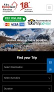 How excellenttrek.com looks like on a mobile device such as an iPhone.