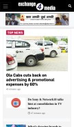 How exchange4media.com looks like on a mobile device such as an iPhone.