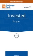 How exchangebank.com looks like on a mobile device such as an iPhone.