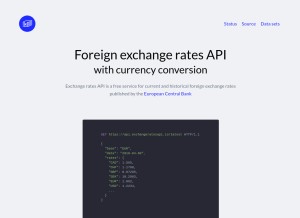 How exchangeratesapi.io looks like on a tablet such as an iPad.