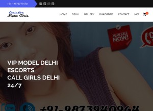 How exclusivenightgirls.com looks like on a tablet such as an iPad.
