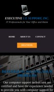 How execitsupport.com looks like on a mobile device such as an iPhone.