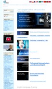 How executivelanguagetutors.com looks like on a mobile device such as an iPhone.