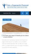 How exitoysuperacionpersonal.com looks like on a mobile device such as an iPhone.