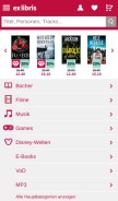 How exlibris.ch looks like on a mobile device such as an iPhone.