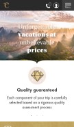 How exoticca.travel looks like on a mobile device such as an iPhone.