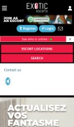 How exoticmozambique.com looks like on a mobile device such as an iPhone.